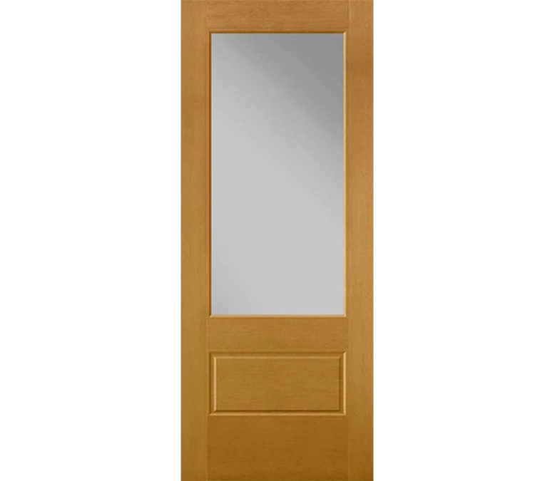 Frankfort 3 Quaters Light Fiberglass Entry Door