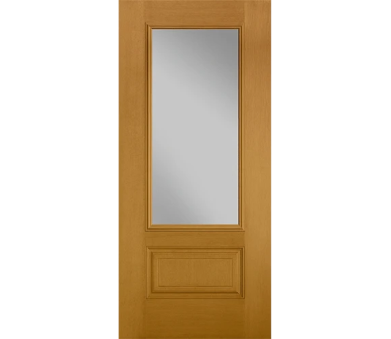 Frankfort Three Quaters light Fiberglass Entry Door