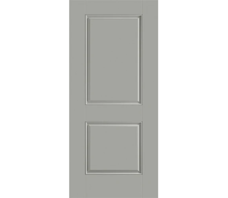 Frankfort Two Panel Square Fiberglass Entry Door